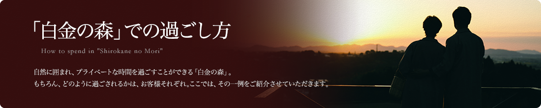 白金の森での過ごし方