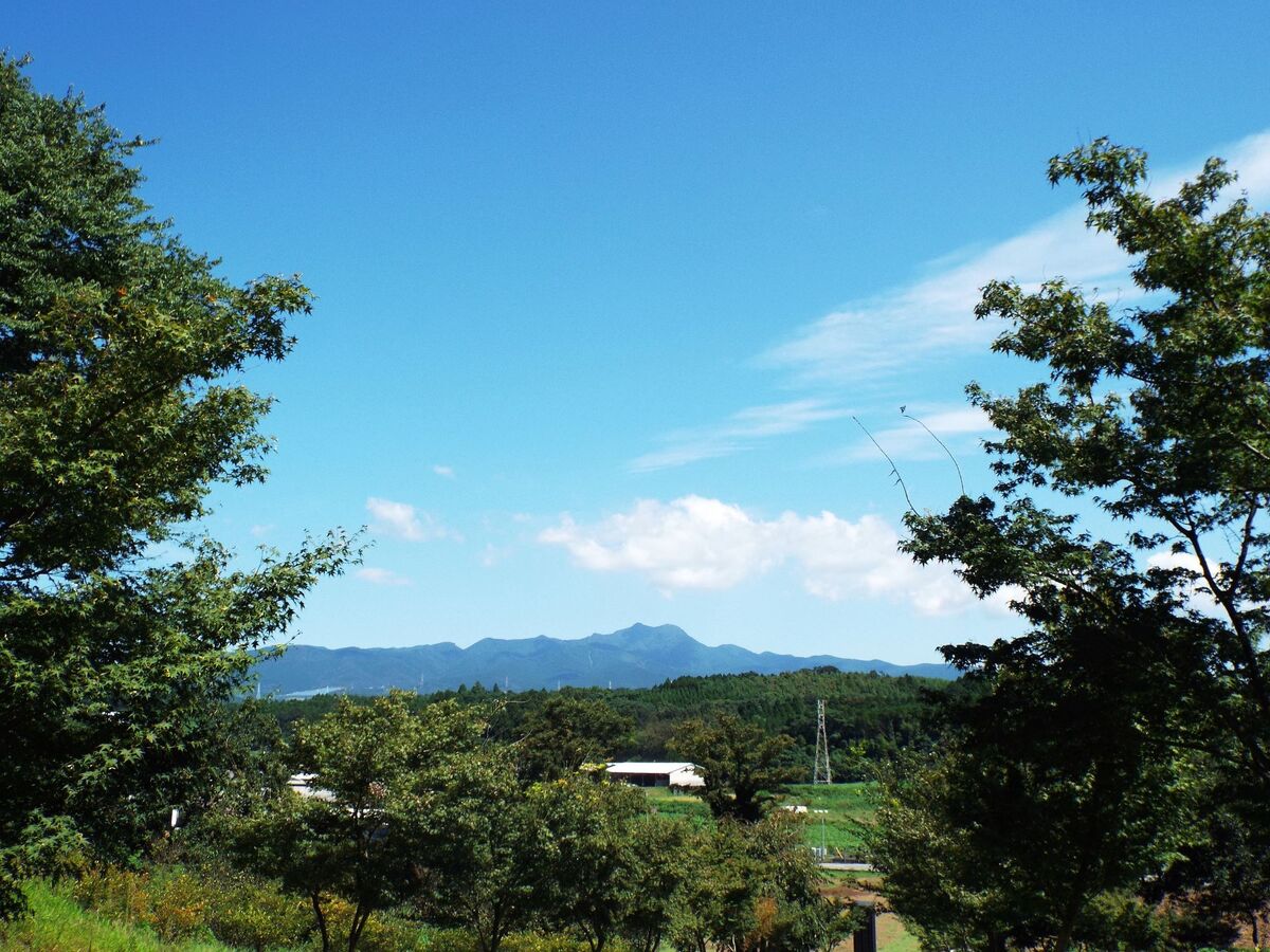 目の前の二瘤の山が鞍岳